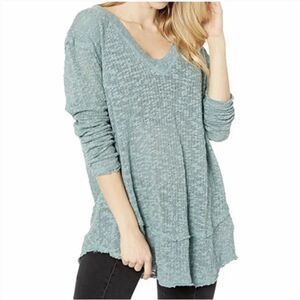 Free People Ocean Air Hacci Tunic Top Long Sleeve Pullover
SemiSheer. Sz Small.